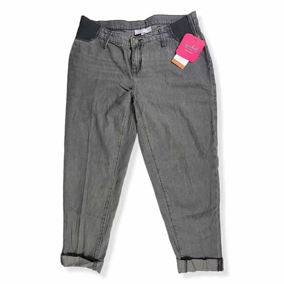 Isabel Maternity Black Boyfriend Jeans Size 4 - Picture 1 of 4